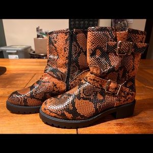Booties- snakeskin design